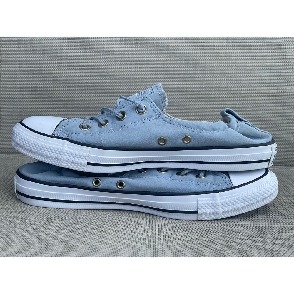 Converse Shoreline Slip On Sneakers Womens 10 Blue Excellent Low Top Canvas - Picture 4 of 10